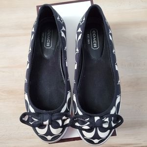 Coach Flats with Bow